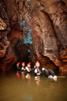 Tubing Down Waitomo Caves