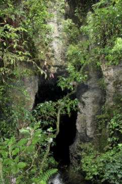 Exiting Waitomo Caves