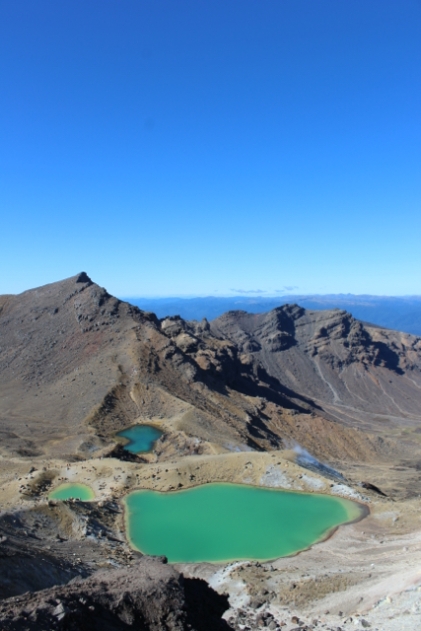 Tongariro Hike - View of Emerald Lakes
